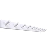SKOLOO Wood Coat Rack Wall Mounted,10 Peg Long Bamboo Hook for Hanging Backpack Coat Towel Hat,16...