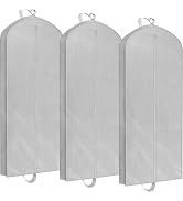 Simple Houseware 60-Inch Travel Garment Bag, Non-Woven | Lightweight, Gray, 3 Pack