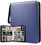 WOT I 900 Pockets Trading Card Binder, Baseball Card Binder Sleeves with Zipper, Double Sided Poc...