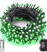 Halloween String Lights Outdoor 33Ft 100LED Battery Operated Fairy Lights with Waterproof Remote ...