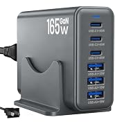 Newdarren 165W Charging Station, 6 Port Desktop Charger, 3 Ports 40W Grey | USB Charger Block, 3 ...