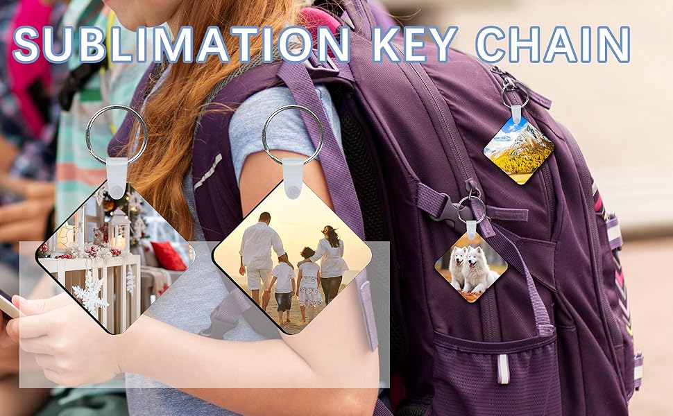 DIY sublimation keychain