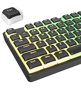 surmen Pudding Keycaps Double Shot PBT Keycaps XDA Profile Translucent Layer Replacement for Full...