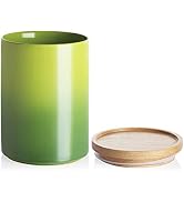 SWEEJAR Ceramic Food Storage Jar, Stackable Kitchen Canisters, Containers with Airtight Seal Wood...