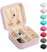 17Dec Small Travel Jewelry Case Organizer,Mini Travel Essentials for Women,Bridesmaid Gifts Birth...