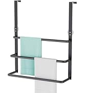 Over The Door Towel Rack, 304 Stainless Steel Towel Rack, 3 Tier Towel Bar for Hanging Towels, 16...