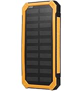 Yoidesu Solar Assembling Kit, 20000mAh Capacity Portable Solar Charger Dual USB DIY Case with Sol...