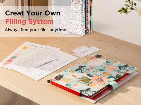 creat your own filling system folders