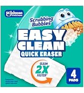 Scrubbing Bubbles Easy Clean Quick Eraser, Multipurpose Bathroom Cleaner, 4 ct