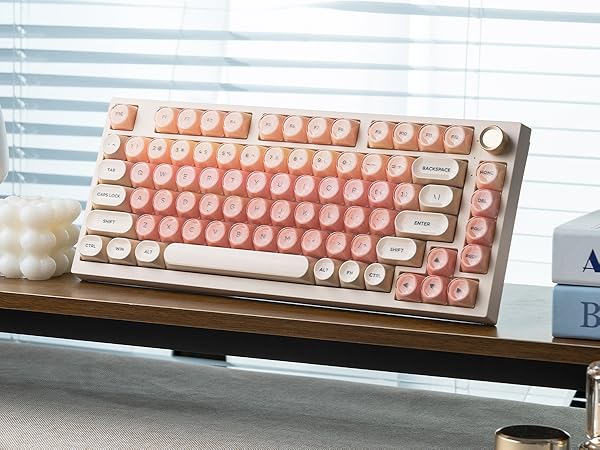 pink creamy keyboard