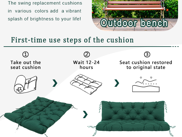 porch swing cushion 60 waterproof