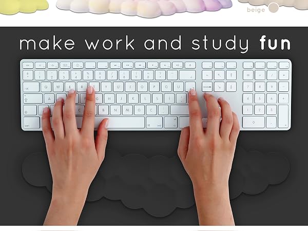 pink desk accessories white keyboard pad gaming setup accessories cute desk accessories