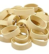 Tactical Rubber Bands Size #82 (2 1/2'' x 1/2''), 50 Pcs Thick Small Wide Strong Heavy Duty Rubbe...