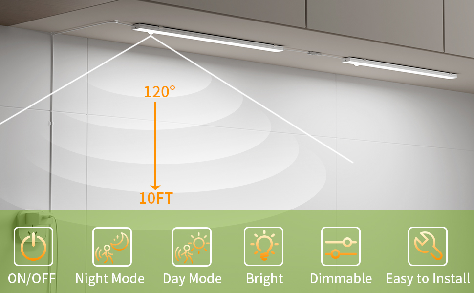 Plug-in Motion Sensor Light indoor for under cabinet, closet, kitchen