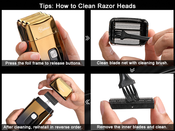 Hatteker Triple Blade Shaver and Hair Clipper 2in1