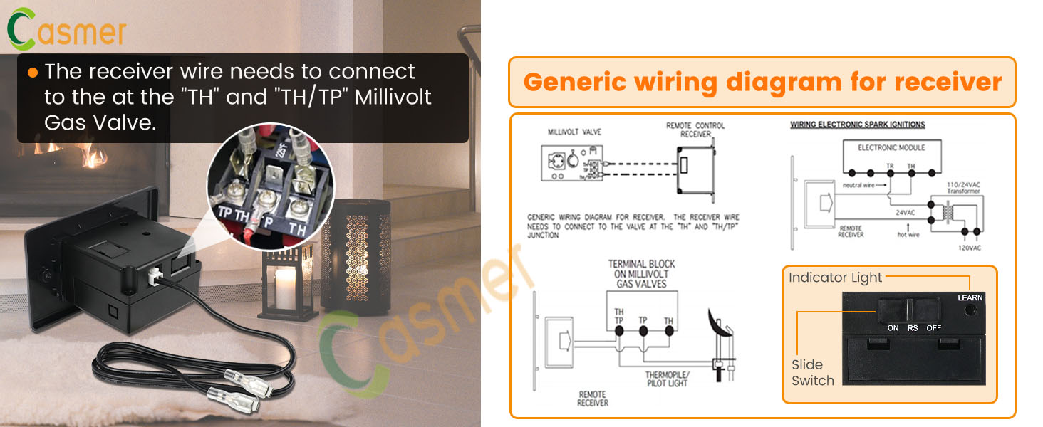 ambient fireplace remote