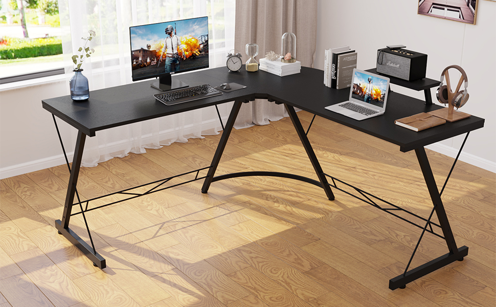 right front of home office computer desk office