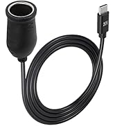 SinLoon USB C to Car Cigarette Lighter Cable 20V Car Cigarette-Lighter Socket Female Converter Po...
