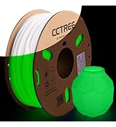 CCTREE Glow in The Dark PETG Filament 1.75mm, High-Speed 3D Printer Filament 1KG, +/- 0.03mm Dime...