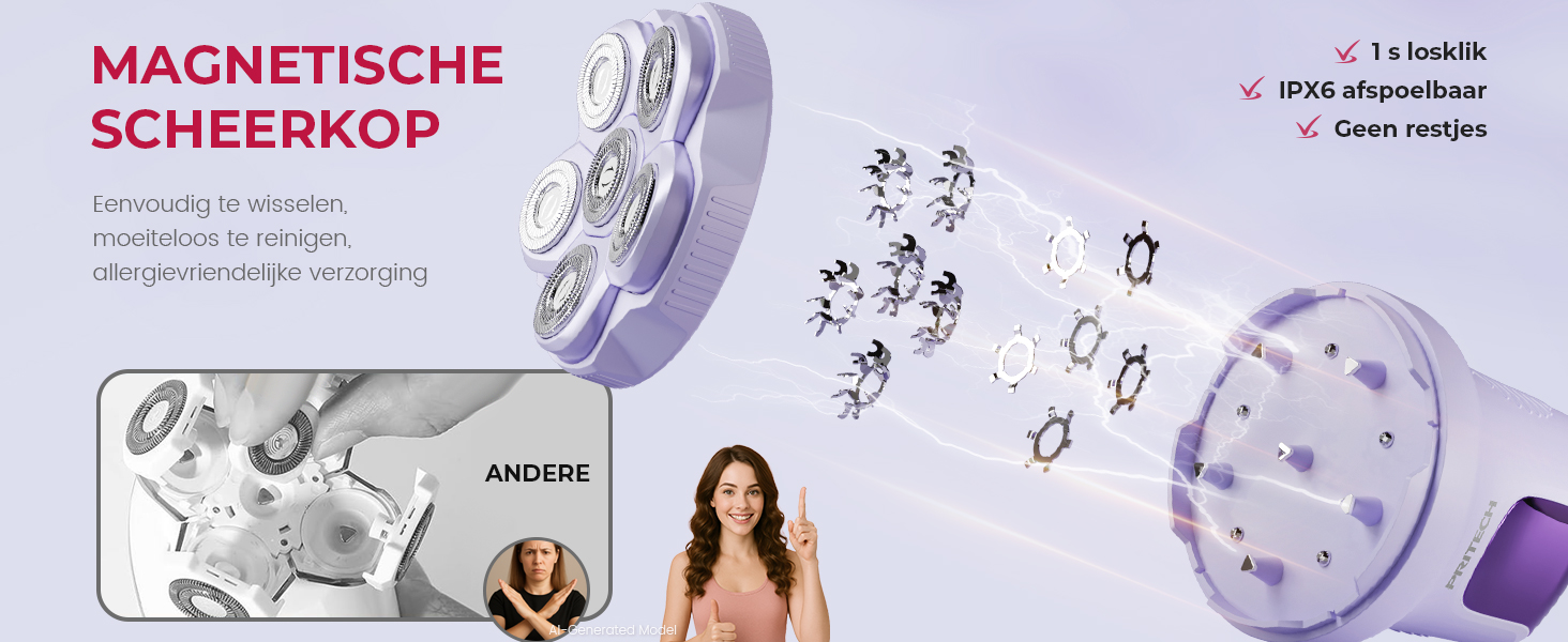 Waterproof Electric Razors for Women