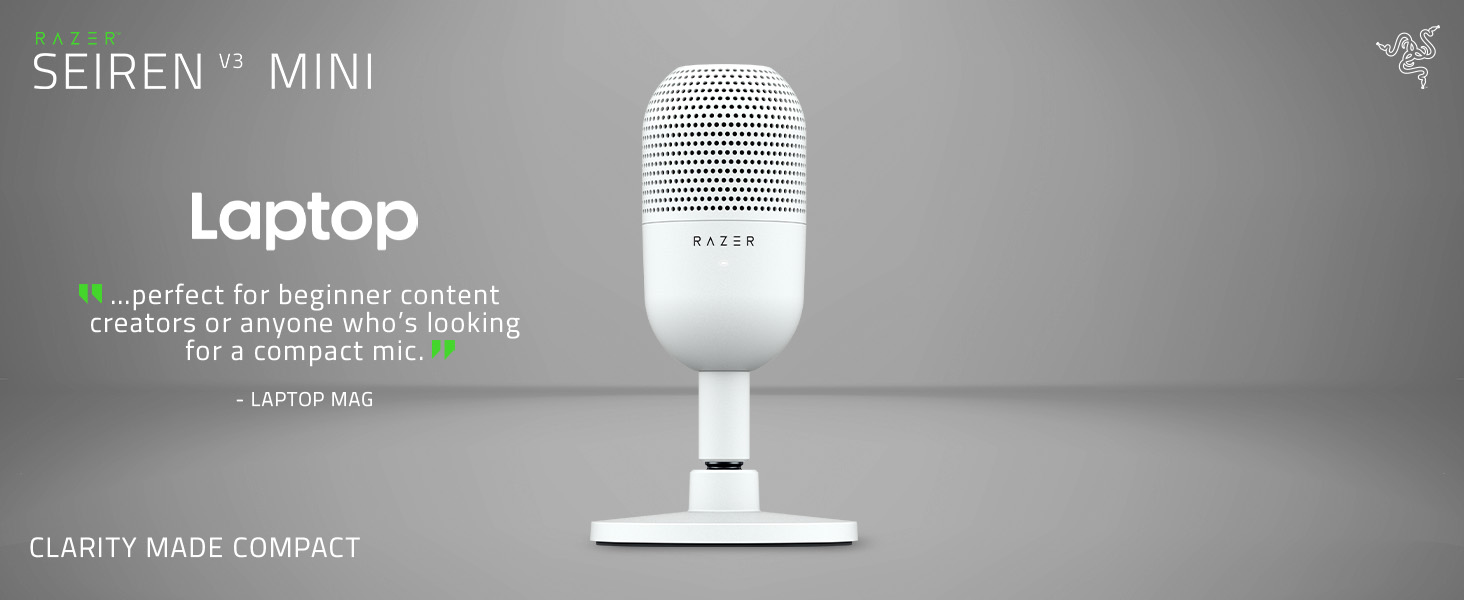 Razer Seiren V3 for PC computer iphone podcast blue yeti rode hyperx steel series lavalier lapel JBL