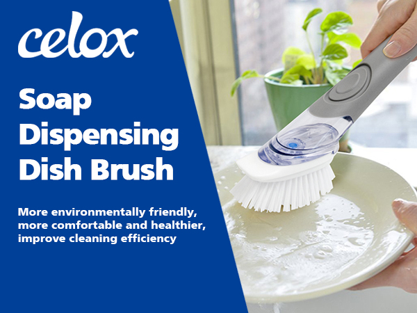 Dish Brush with Soap Dispenser