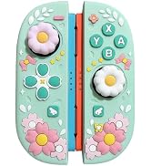 DSINFOYO Cute Silicone Controllers Protective Case for Nintendo Switch 2 (2025) with 2 Silicone T...