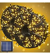 JMEXSUSS 600LED Solar Christmas Lights Outdoor Waterproof, 8 Modes Solar Christmas Lights, 206.7f...