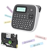 EazeID Label Maker Machine with-Tape, Label Maker Waterproof-Labels, Portable Labeler Machine wit...