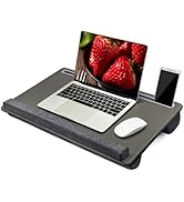 Extra Large Lap Laptop Desk - Full PU Material Mouse Pad Gaming Tray - Portable LapDesk with Phon...