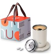 Temperature Control Smart Coffee Mug II with Lid - Self Stirring Coffee Mug, Heated Coffee Mug Wa...