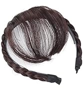 Uonlytech Front Hair Bangs Wigs Headband, Front Hair Bangs Fringe Hair Extensions Synthetic Wigs ...