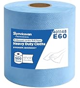 Synvicovan Cleanroom Wipes Heavy Duty Cloths, Lint-Free and Extra Absorbent Towels Jumbo Roll, Bl...
