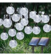 btfarm 2 Pack Solar String Lights Outdoor Waterproof, Total 98 FT 100 LED Solar Powered Patio Lig...