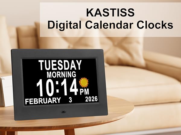 KASTISS Digital Calendar Clocks