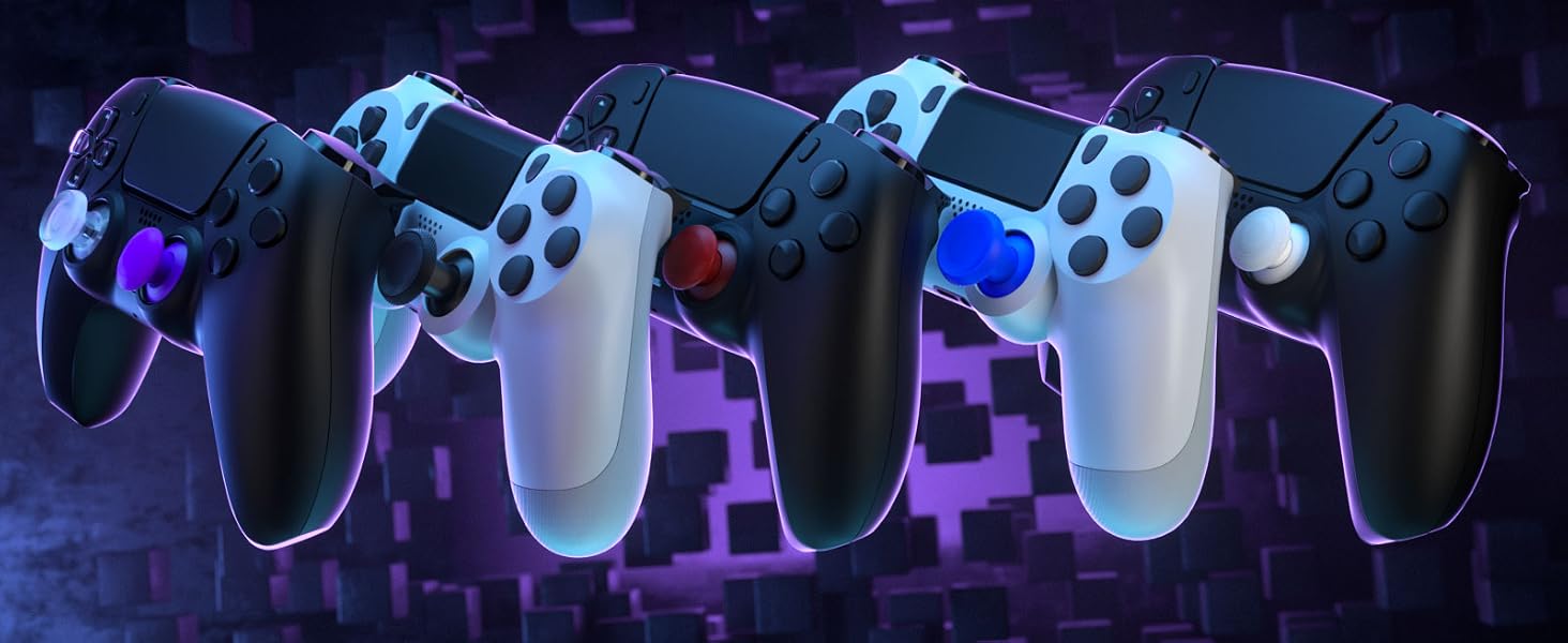 eXtremeRate ThumbsGear EDGE V3 Interchangeable Thumbsticks for PS5, PS4 Controller Analog Joysticks