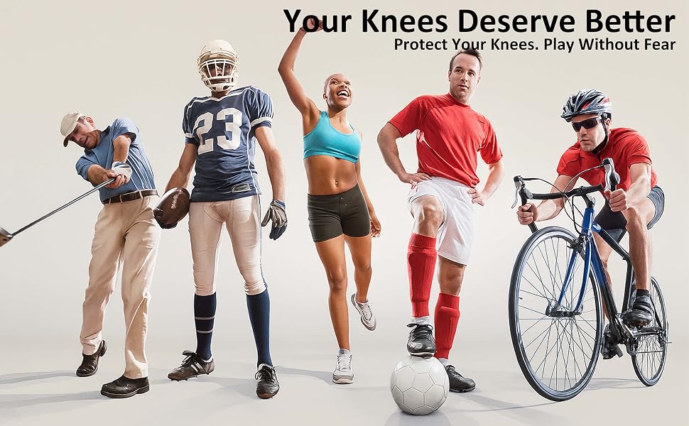 KneeCradle shield shaped knee pads for sports and work suitable for men women and youth