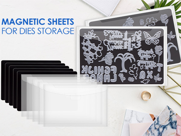 Extra Large Magnetic Sheets for Die Storage Stamp