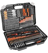 COMOWARE Drill Bit Set, 246 Pcs Drill Bits for Cordless Drill, Drill Driver Bit Set for Wood, Met...