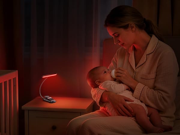 Nurse & snooze in pure red light — Zero blue, baby-friendly, a new mom’s gift