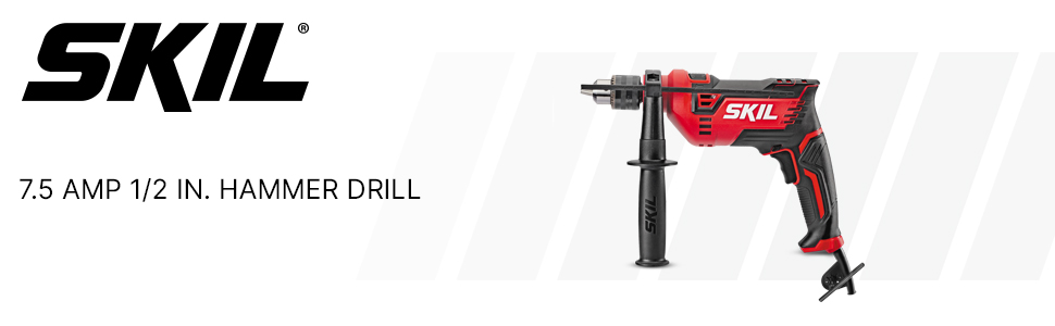 SKIL HD182001 hammer drill on white background