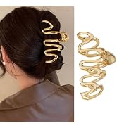 Wave Metal Hair Claw Clips, 1Pcs Hair Claw Clips for Thin Thick Hairs Elegant Hair Accessories No...