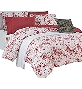 Elegant Comfort Reversible 10-Piece Comforter Set, Tie-Dye Print, Decorative Pillow and Fitted Sh...