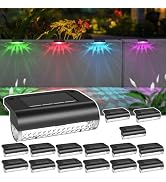 Mancra Solar Step Lights Outdoor, Solar Outdoor Lights Waterproof Solar Pool Lights Deck Lights f...