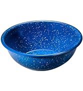 6 Inch Enamelware Bowl for Camping and Backpacking - Camping Cookware Gear Essentials for Camping...