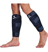 HOPEFORTH Calf Support Brace 2 Pack Adjustable Shin Splint Compression Calf Wrap