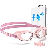 ZABERT Swim Goggles,W2 Swimming Goggles for Adult Men Women, Anti-fog UV Protection No Leaking