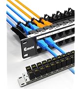 Enmane 1U 48 Port Patch Panel Cat6 Keystone Patch Panel UTP Network Patch Panel with Smart Cable(...