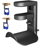 ETOWIFA Headphone Holder Hanger Upgraded with Rotating & Adjustable Clamp for Controller & Headph...