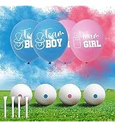 POPUPARTY 2 Pack Gender Reveal Golf Balls with Pink and Blue Powder